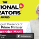 Prime Minister Narendra Modi will announce the winners of the National Creators Awards 2024 on March 8 . Reelstars