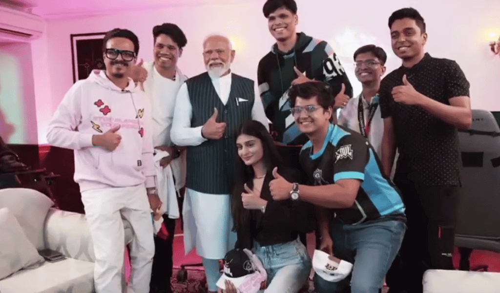 Indian Gaming Influencers Meet PM Narendra Modi