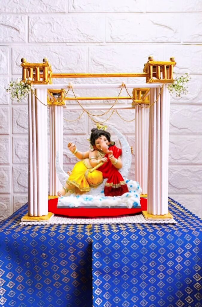 Ganesh Chaturthi Theme decoration by Ashwini