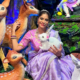 Shweta Mahadik Marks One Million Followers with Self-Crafted Ganpati and Jungle-Theme Decor