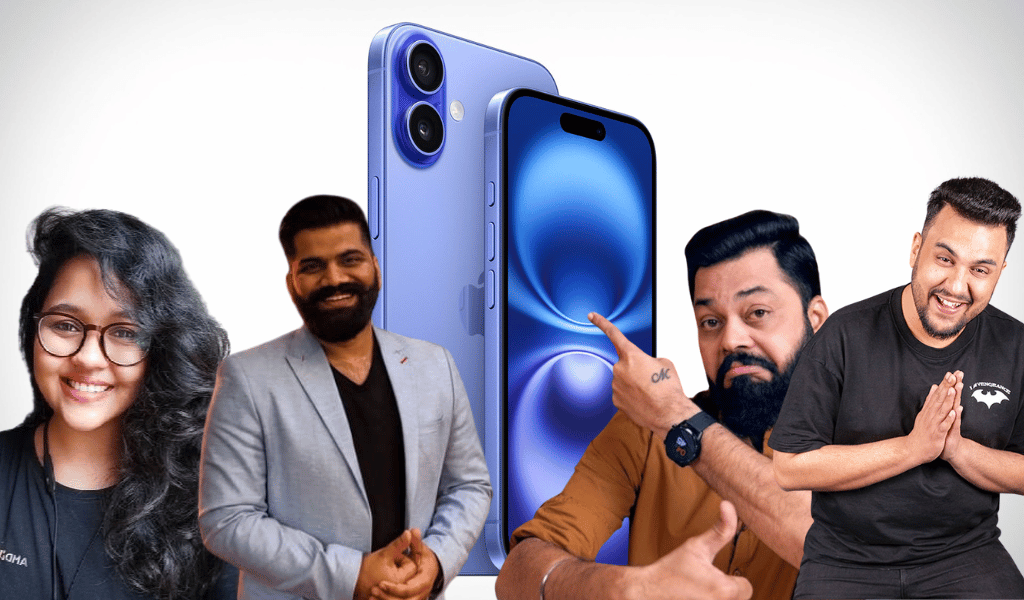 indian youtubers review iphone 16 - the reelstars