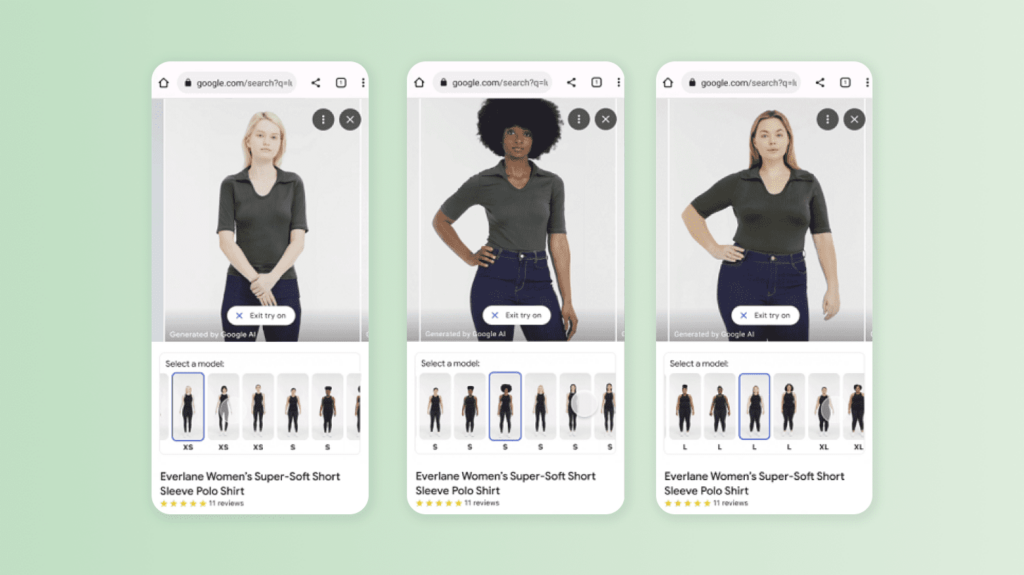 google online try on feature - the reelstars
