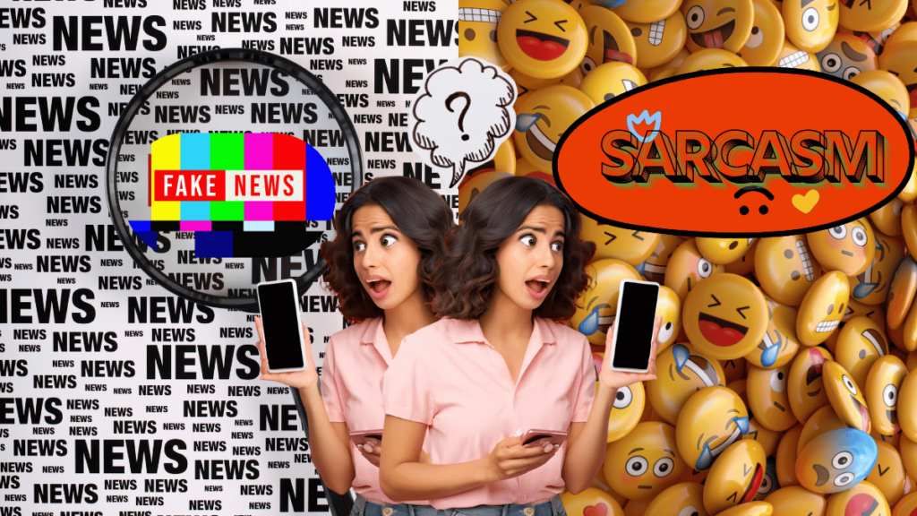 Is all AI News Fake on Social Media? The Lies and the Sarcasm