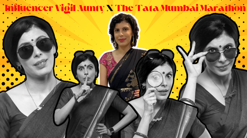 Influencer Vigil Aunty and The Tata Mumbai Marathon