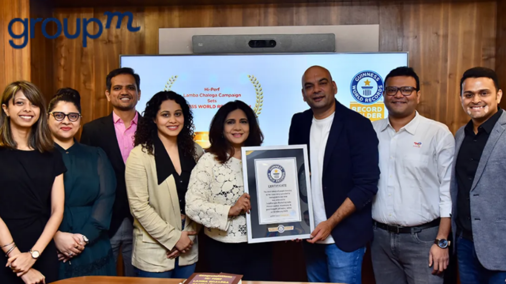 GroupM Breaks Guinness World Record with #LambaChalega Influencer Campaign